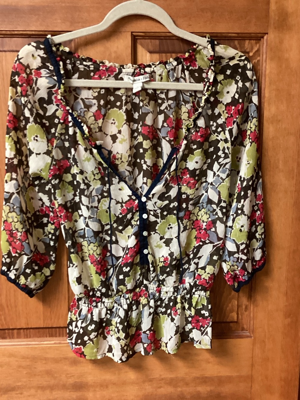 Y2K Abercrombie & Fitch Floral Blouse 🌺